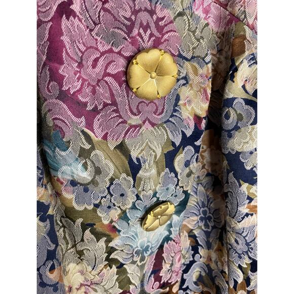 Vtg. Leslie Fay Floral Blazer SZ 8 - Picture 6 of 9